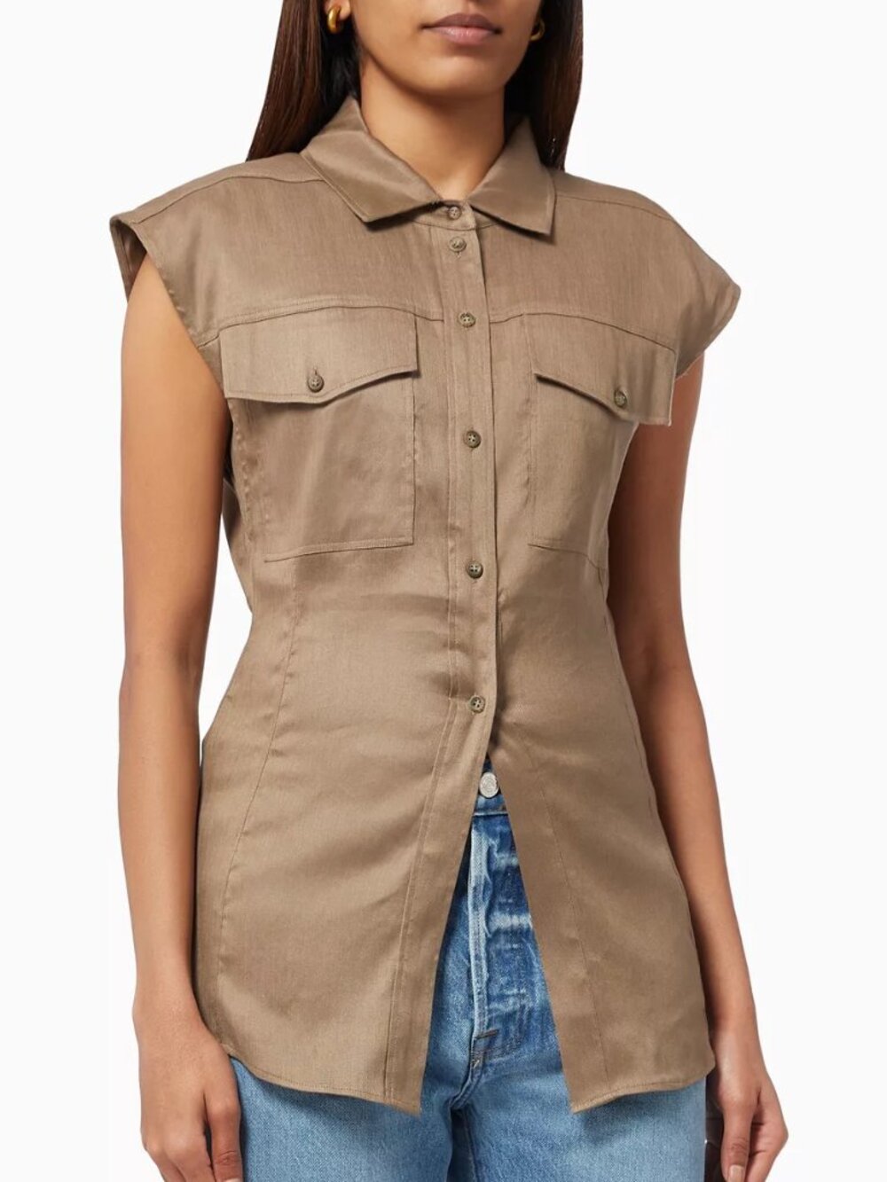 Frame Cutaway Arie Top in Desert Size Small